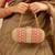Red silk embroidered clutch