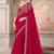 red beige sequin embroidered saree