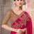 red beige sequin embroidered saree