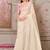 ivory pink embroidered saree