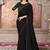 black sequin embroidered saree