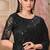 black sequin embroidered saree