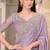 lavenderembroidered saree