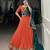 Soft Movement, Refined Detail Embossed Lace Trimmed Rayon Chaniya Choli