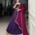 purple Embossed Design with Gota Patti Lace Rayon lehenga Choli