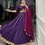 purple Embossed Design with Gota Patti Lace Rayon lehenga Choli
