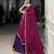 purple Embossed Design with Gota Patti Lace Rayon lehenga Choli