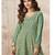 Pastel green geogette full stitched suit upto 42