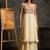 Ivory embroidered satin anarkali set