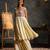 Ivory embroidered satin anarkali set