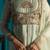 Green embroidered silk anarkali set