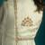 Green embroidered silk anarkali set