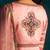 Pink embroidered satin anarkali set