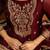 Maroon embroidered satin sharara set