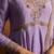 Lilac embroidered georgette sharara set