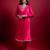 Pink embroidered silk kurta set 