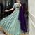 sea green Embossed Design with Gota Patti Lace Rayon lehenga Choli