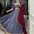 Greyish blue Embossed Design with Gota Patti Lace Rayon lehenga Choli