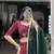 plum Embossed Design with Gota Patti Lace Rayon lehenga Choli