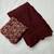 Maroon crush silk saree with stone work