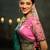 pink embroidered tissue Lehenga