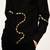 Black embroidered woolen blend shirt