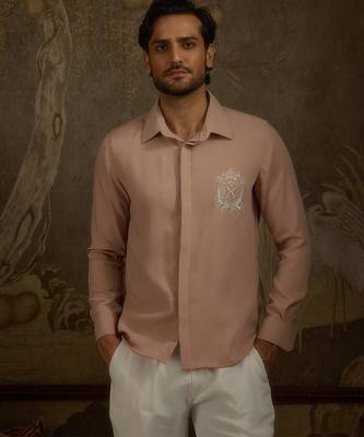 Rose plain faux cotton shirt 3