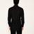Black embroidered woolen blend shirt