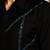 Black embroidered woolen blend shirt