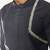 Black embroidered woolen blend shirt