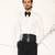 White plain woolen blend shirt