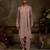 Pink embroidered georgette kurta pajama