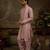 Pink embroidered georgette kurta pajama