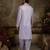 Purple embroidered georgette kurta pajama