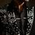 Black embroidered faux cotton tuxedo