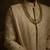 Gold embroidered silk sherwani