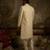 Gold embroidered silk sherwani