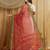 red Kutchi Embroidery Georgette Saree With Blouse