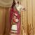 pink Kutchi Embroidery Georgette Saree With Blouse