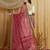 pink Kutchi Embroidery Georgette Saree With Blouse