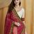 pink Kutchi Embroidery Georgette Saree With Blouse