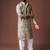 Grey color blended linen weaved kurta for festive