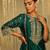 Green embroidered chanderi silk kurta set