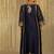 Blue embroidered chanderi silk kurta set