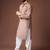 Cream color blended linen weaved kurta for festive