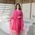 Rosewood bloom aari work chanderi stitched pant anarkali