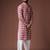 Dusty rose color blended linen weaved kurta for festive