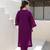 Royal plum aari work chanderi stitched pant co-ord set