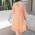 Peach embroidered chanderi stitched pant kurta set