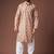 Multi color color blended linen weaved kurta for festive